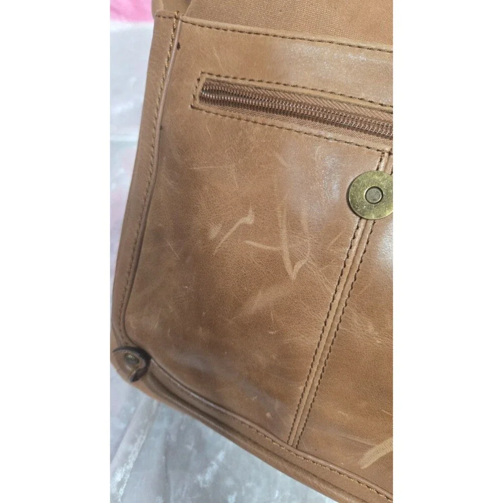 The Sak Tan Ventura Embossed Floral Tooled Leather Backpack 13x15x5